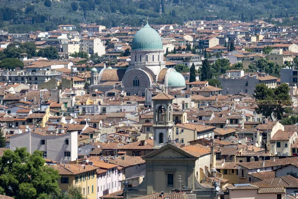 Мбаппе Видом Большую Синагогу Флоренции Фацио Маджоре Италия — стоковое фото