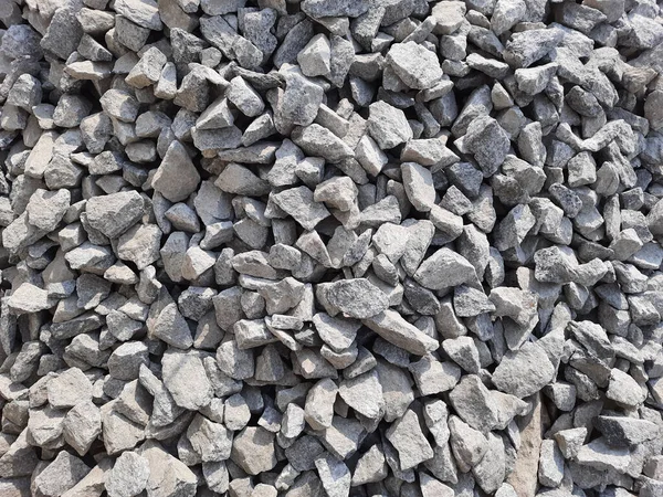 Una Textura Rocas Grises Trituradas Para Construcción — Foto de Stock