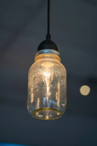 Vertical Shot Jar Used Lamp — Stock Photo, Image