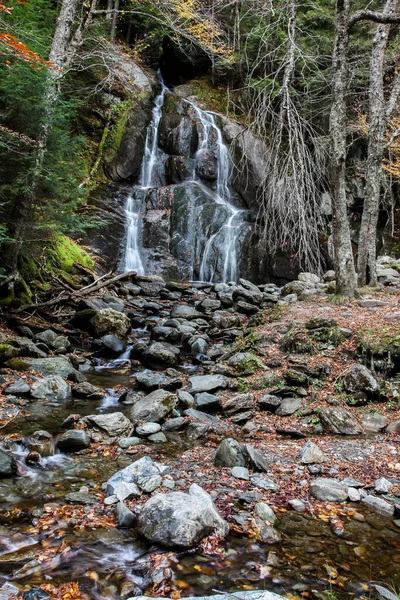 Moss Glen Falls Vermont Tijdens Het Herfstseizoen — Stockfoto