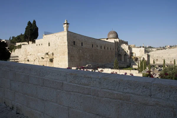 Mezquita Aqsa Mezquita Más Lejana Jerusalén Israel — Foto de Stock