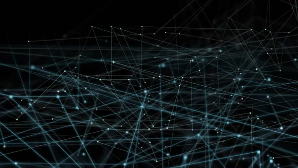 Una Representación Líneas Conexión Futuristas Fondo Puntos Redes Digitales Creativas — Foto de Stock