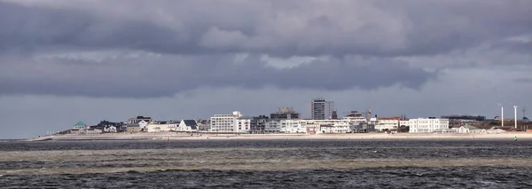 Panoramabild Över Ett Nytt Bostadsområde Stranden — Stockfoto
