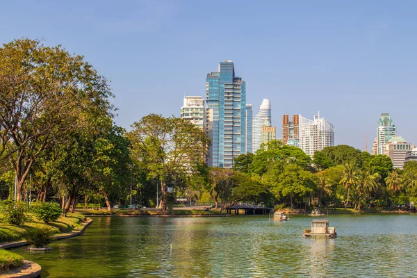 Una Hermosa Toma Del Parque Lumphini Bangkok Tailandia — Foto de Stock