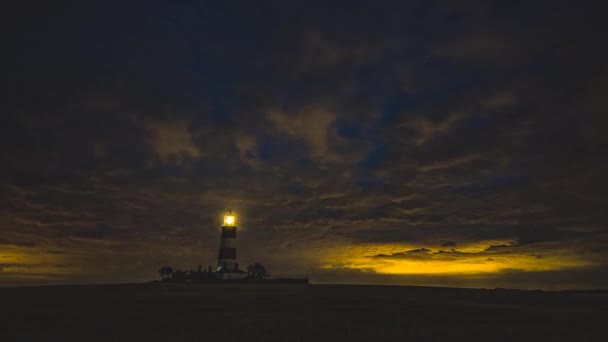 Beautiful Sunset Lighthouse — Stock Video