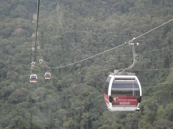 Caracas Venezuela 2013 Teleferico Del Waraira Repano Tradando Desde Caracas — 스톡 사진