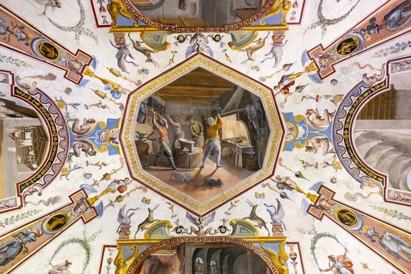 Talya Floransa Daki Uffizi Galerisi Ndeki Güzel Sanat Resimlere Yakın — Stok fotoğraf