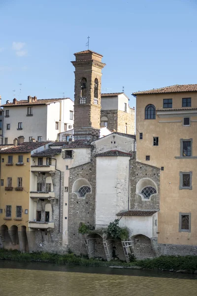 Plano Vertical Las Casas Tradicionales Florencia Italia Durante Día — Foto de Stock