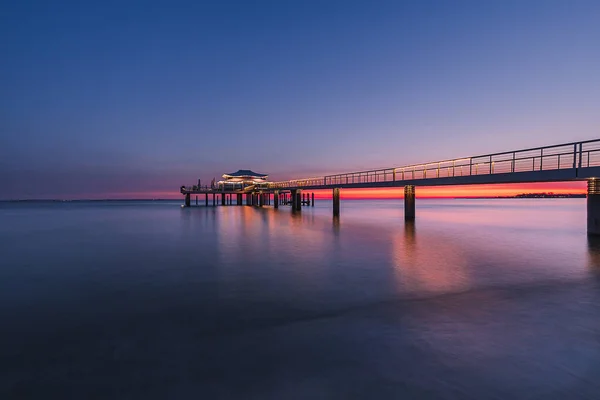 Naturskön Utsikt Över Havet Vacker Solnedgång — Stockfoto