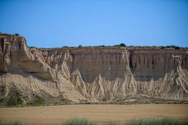 Uma Bela Foto Bardenas Reales Semi Deserto Região Natural Espanha — Fotografia de Stock