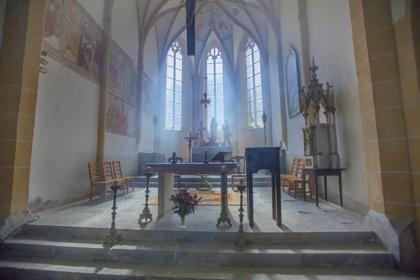Interior Igreja Brilhante Vazia — Fotografia de Stock