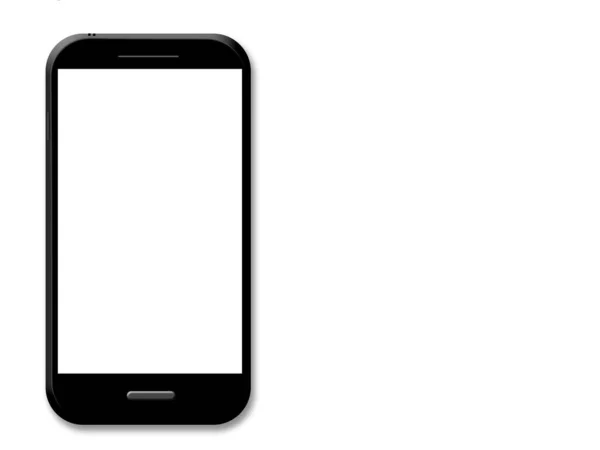 Ілюстрація Смартфона Ізольованого Білому Тлі Простором Тексту — стокове фото