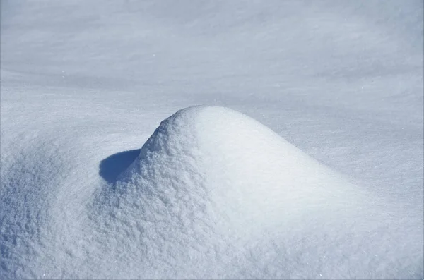 Uma Colisão Neve Depois Uma Nevasca — Fotografia de Stock