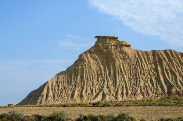 Una Hermosa Toma Bardenas Reales Semi Desierto Región Natural España — Foto de Stock