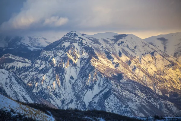 Utah Vadisi Karla Kaplıydı — Stok fotoğraf