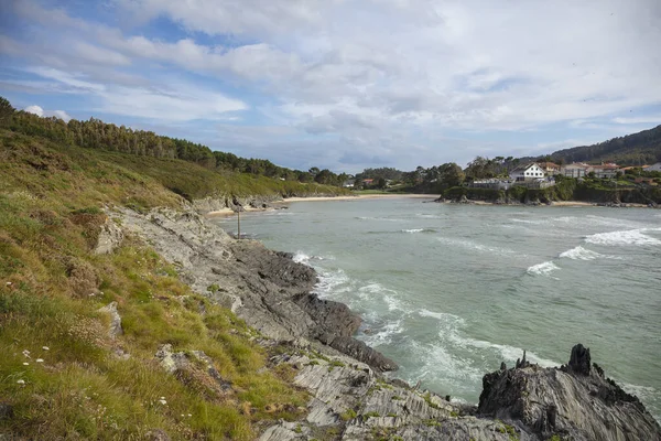 Hermoso Plano Costa Rocosa Valdovino Galicia España — Foto de Stock