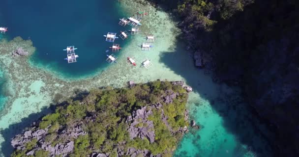 Yon Adalarındaki Deniz Akdeniz Adalarının Havadan Görünüşü — Stok video