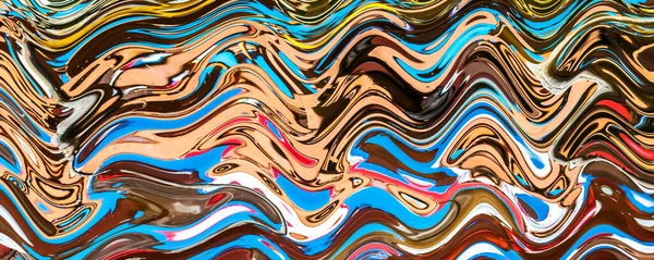 抽象多彩的波浪形背景 — 图库照片