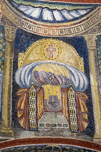 Primer Plano Mosaico Baptisterio Neón Rávena Italia — Foto de Stock