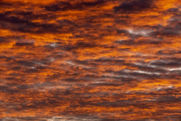 夕日の間のオレンジ色の曇り空の魅惑的な景色 壁紙のために良い — ストック写真