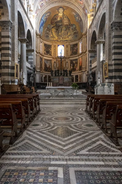 Una Toma Vertical Del Altar Piazza Dei Miracoli Pisa Toscana —  Fotos de Stock