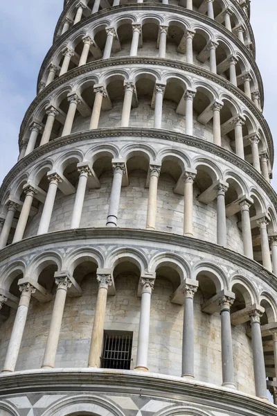 Plano Vertical Torre Inclinada Pisa Italia — Foto de Stock