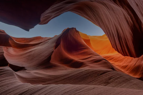 Scenic Shot Slick Rock Formations Antelope Canyon Arizona Usa — Stock Photo, Image