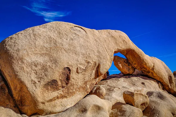 Primo Piano Dell Arch Rock Joshua Tree National Park Usa — Foto Stock