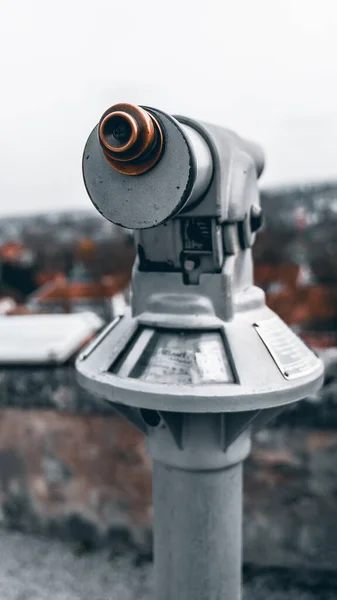 Consegues Ver Futuro Com Estes Binóculos Gostaria Férias Agora Apenas — Fotografia de Stock