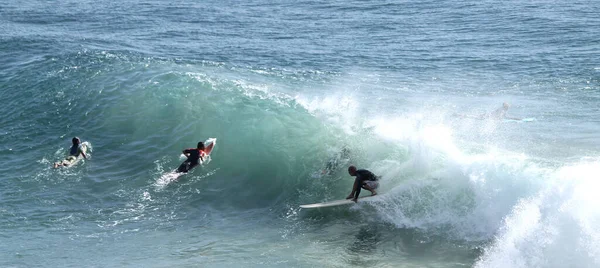 Byron Bay Australia Aprile 2016 Byron Bay Surfer Entra All — Foto Stock