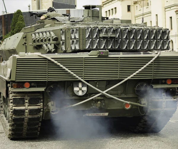 Barcelona Španělsko 2020 Barcelona Španělsko Srpna 2018 Velký Moderní Tank — Stock fotografie