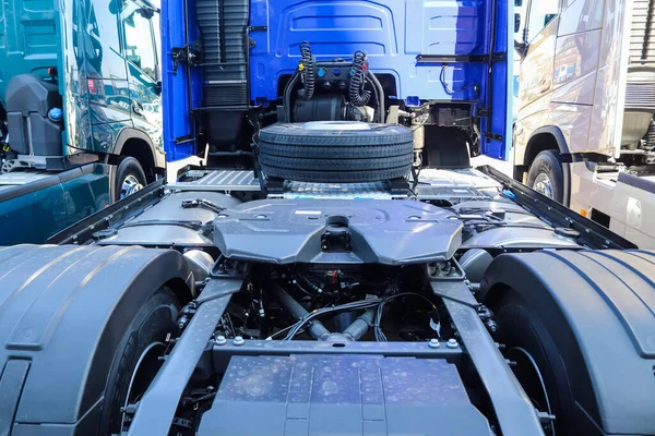 Kiel Germany Apr 2021 Close View New Volvo Trucks Waiting — Stock Photo, Image