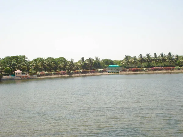 Beautiful View River Zuari Cortalim Village India — Stock Photo, Image