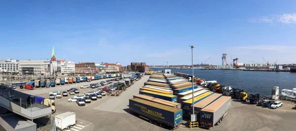 Kiel Germany Nisan 2021 Almanya Nın Kiel Kentindeki Sanayi Limanı — Stok fotoğraf
