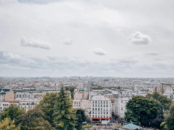 Une Vue Aérienne Beau Paysage Urbain Paris France Par Une — Photo