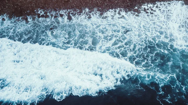 Stunaerial View Waves Beaches Sunset Great Ocean Road Ausztrália — Stock Fotó