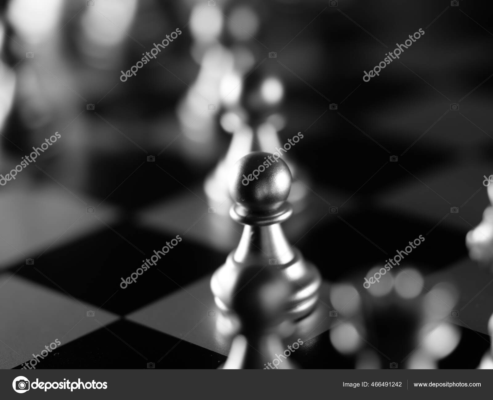 Beautiful Grayscale Closeup Shot of Clear Glass Chess Pieces-perfect for Mobile  Wallpapers Stock Image - Image of macro, background: 192740149