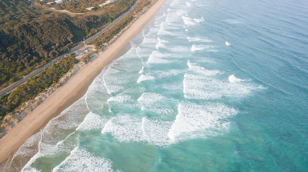 Vista Panorámica Olas Playas Atardecer Largo Great Ocean Road Australia — Foto de Stock