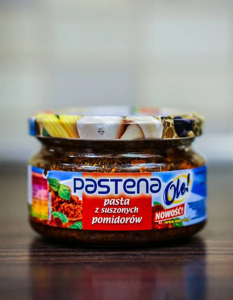 Poznan Polonia Octubre 2016 Pasta Tomate Seco Ole Pastena Polaca — Foto de Stock