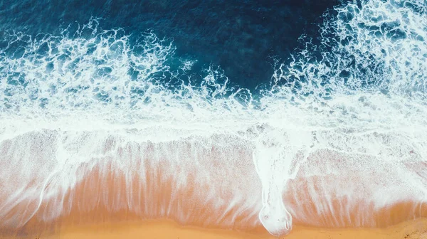 Stunaerial View Waves Beaches Sunset Great Ocean Road Australië — Stockfoto