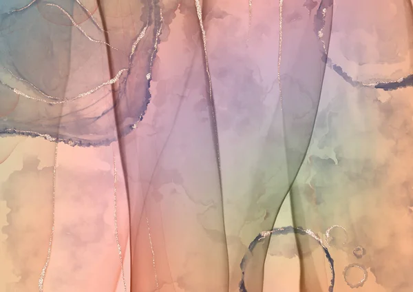 Анотація Візуалізації Барвистого Скла Блискавками Навколо — стокове фото