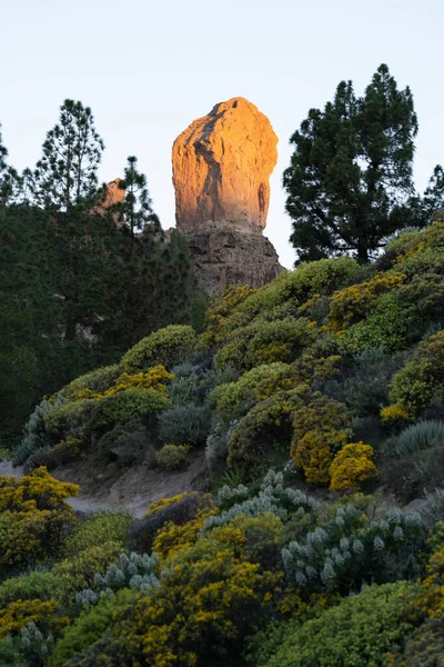 Roque Nublo Jednou Pamětihodností Gran Canaria — Stock fotografie