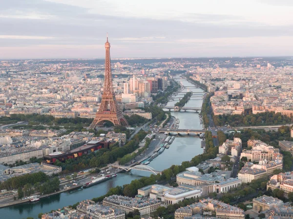 Hermoso Paisaje Del Paisaje Urbano Con Torre Effiel París Francia — Foto de Stock