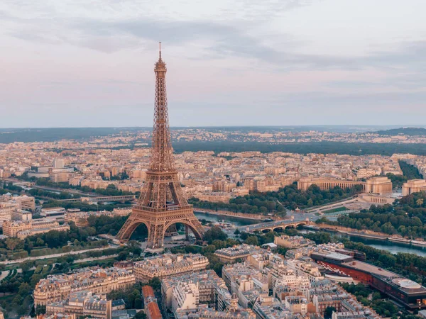 Eine Wunderschöne Kulisse Des Stadtbildes Mit Dem Effiel Turm Paris — Stockfoto