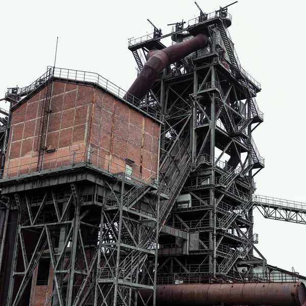 Een Oude Fabriek Met Oude Industriële Gebouwen Noord Duisburg Duitsland — Stockfoto