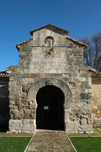 Visigoth Templom San Juan Bautista Palencia Kasztília Leon Spanyolország — Stock Fotó