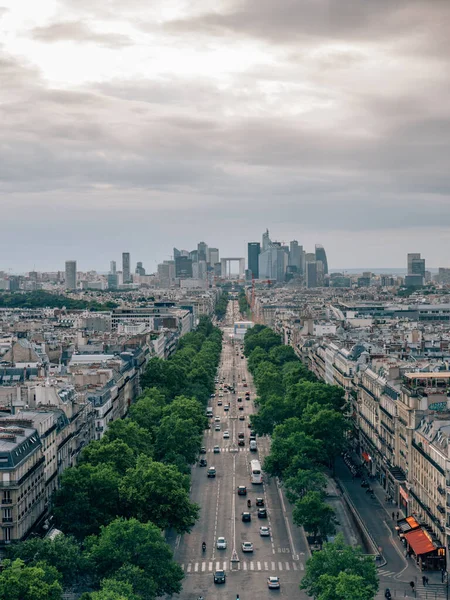 Beautiful Scenery Cityscape Paris France Cloudy Sky — Stock Photo, Image