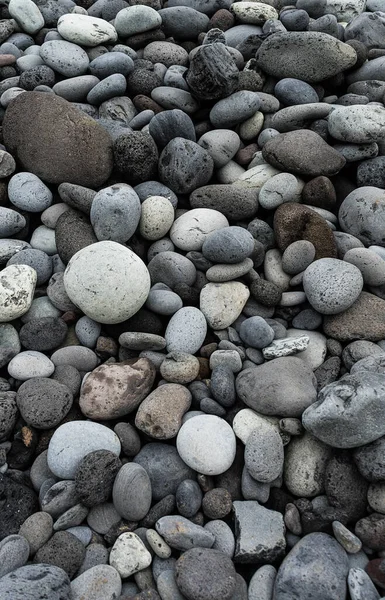 Tiro Ángulo Alto Guijarros Hermosos Apilados Uno Sobre Otro Para —  Fotos de Stock