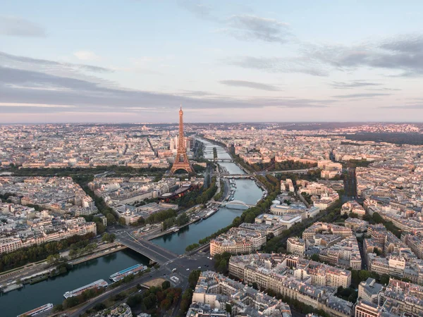 Hermoso Paisaje Del Paisaje Urbano Con Torre Effiel París Francia — Foto de Stock