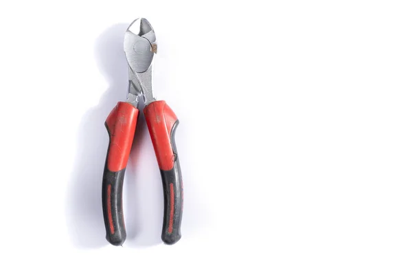 Closeup Shot Pliers White Background — Stock Photo, Image